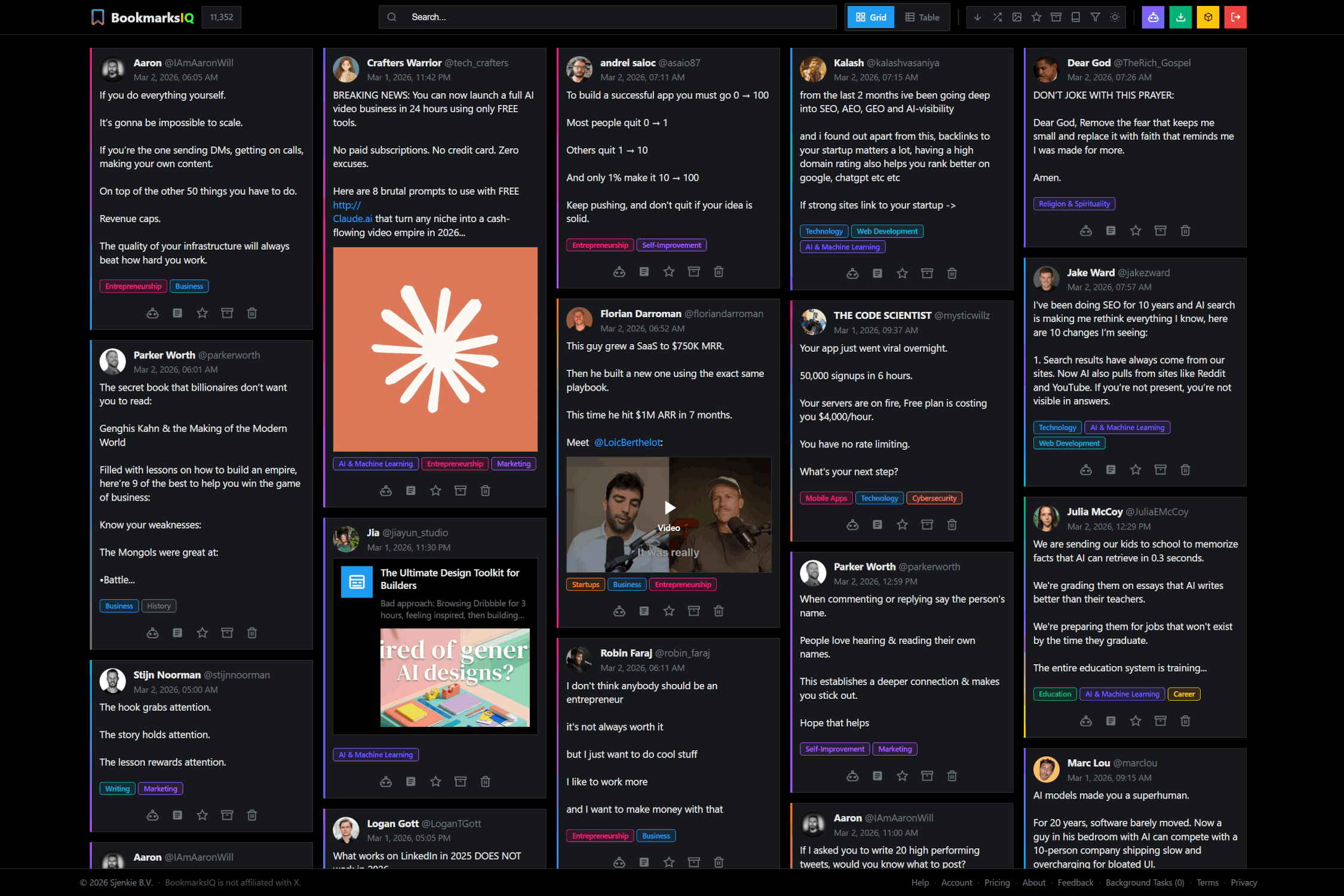 Your bookmarks, turned into intelligence