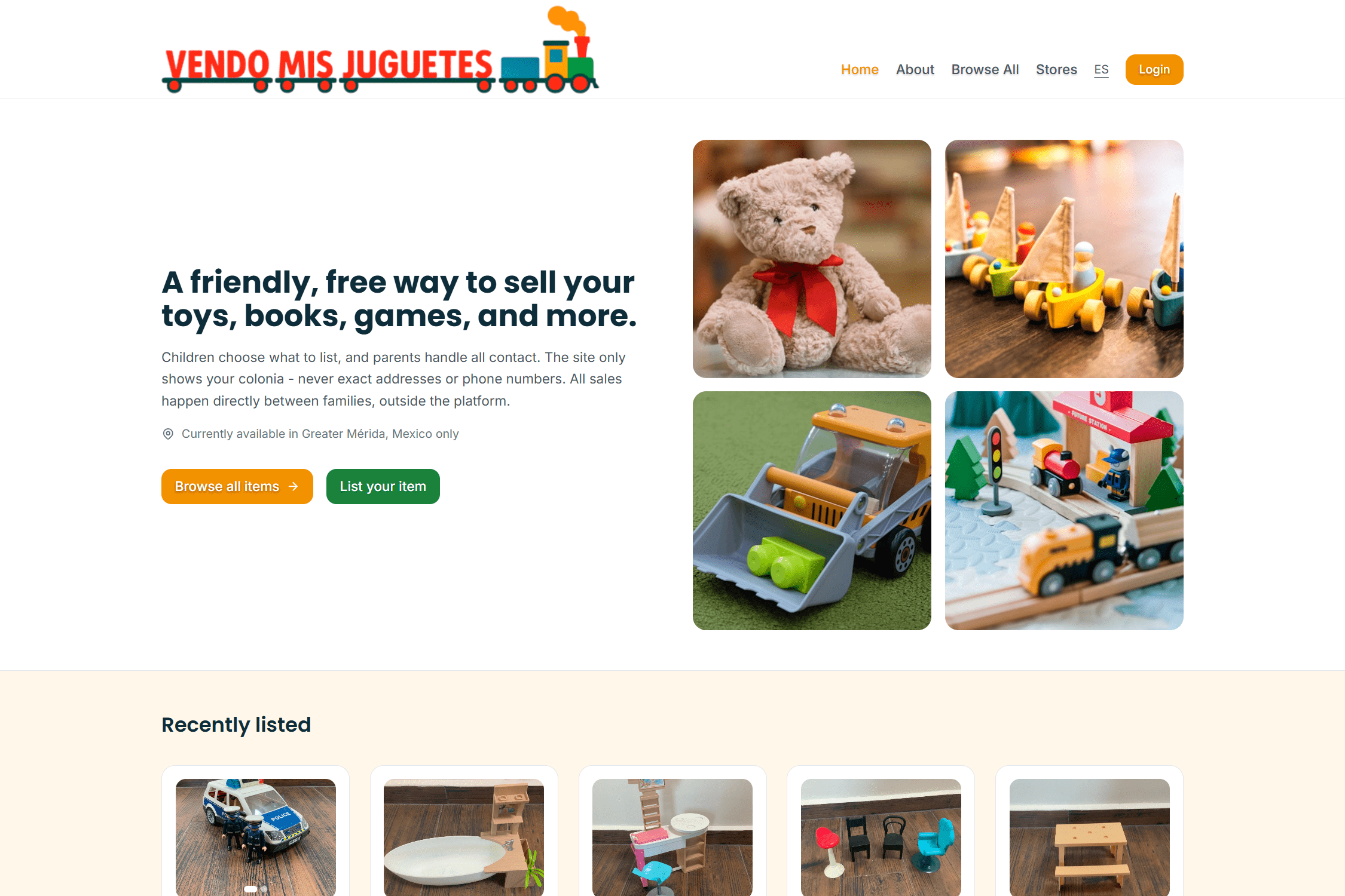 Safe local selling for families